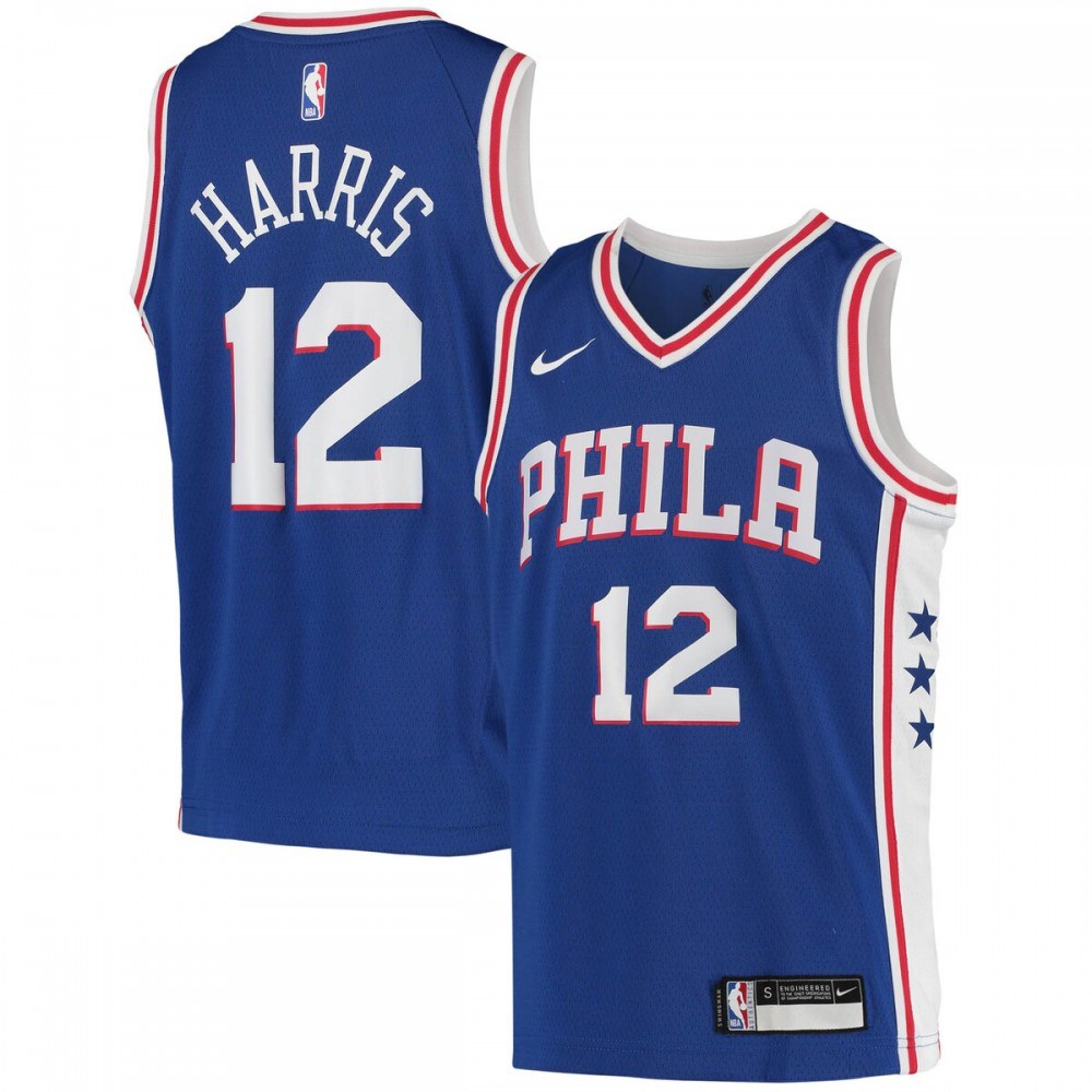 Tobias Harris Philadelphia 76ers Youth 2020/21 Swingman Jersey - Icon Edition - Royal-Pro Kit Vault | Brand New 26/27 Sports Jerseys